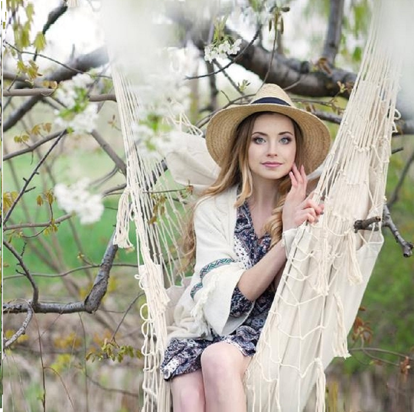 Rope hammock chair